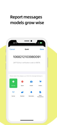 Quiet - SMS Classifier Screenshot 5 of 6