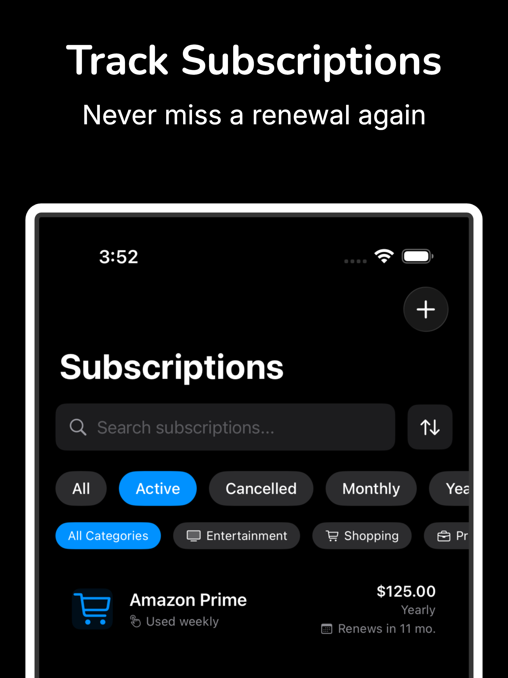 SubTrack-Subscription Tracker