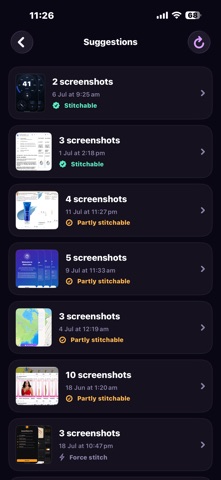 Stitch Screens - Merge Photos iPhone screenshot