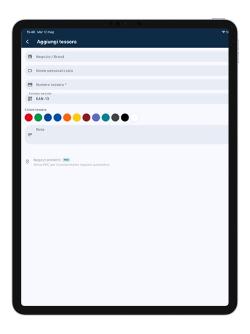 OffCard iPad screenshot