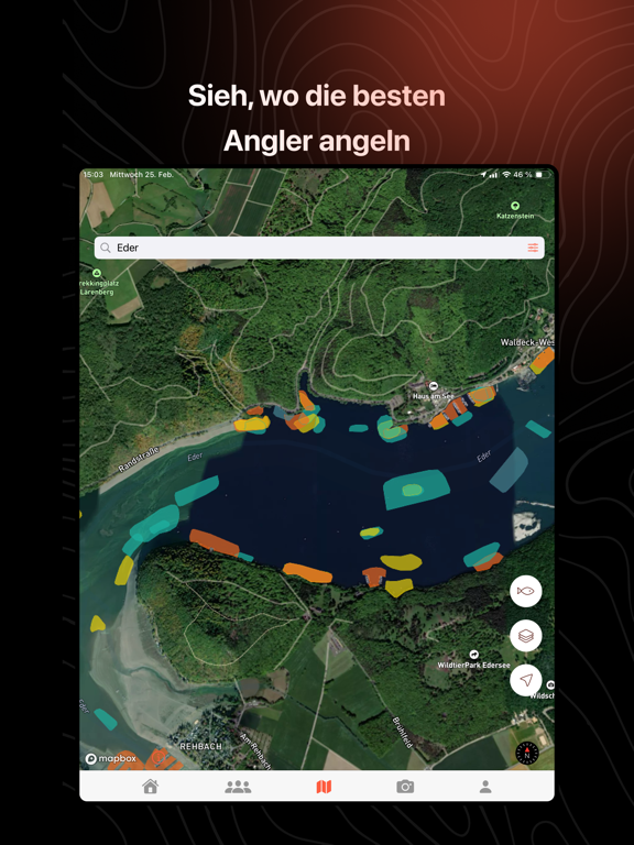 Fishbuddy: Angeln & Gewässer iPad screenshot 3