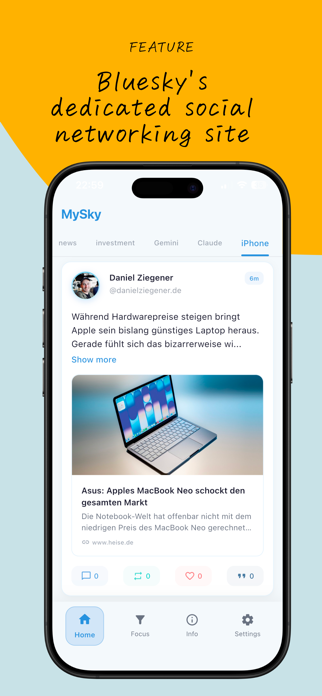MySky - Bluesky Search Reader Screenshot 2 of 6