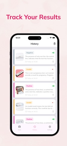 Pregnancy Test Checker + iPhone screenshot