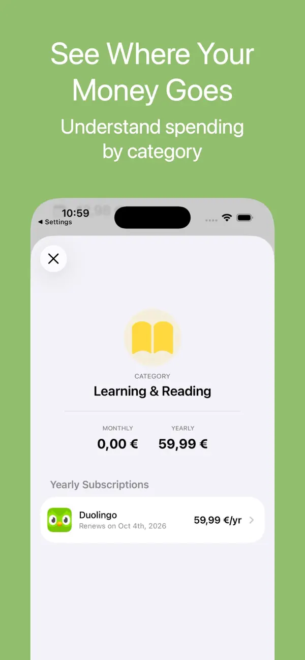 #6. Subscription Tracker: Subsmind (iOS) โดย: Agisilaos Tsaraboulidis