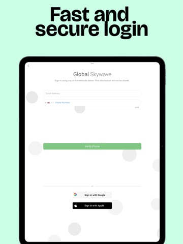 Global Skywave iPad screenshot