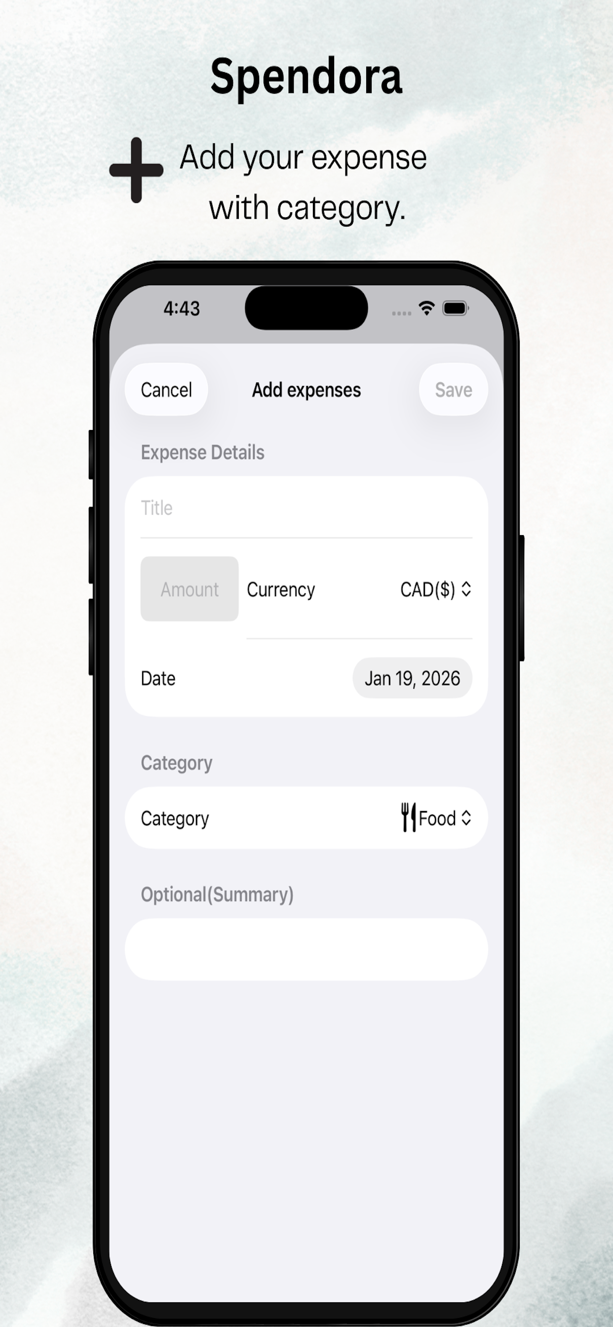 Spendora: Expense Tracker