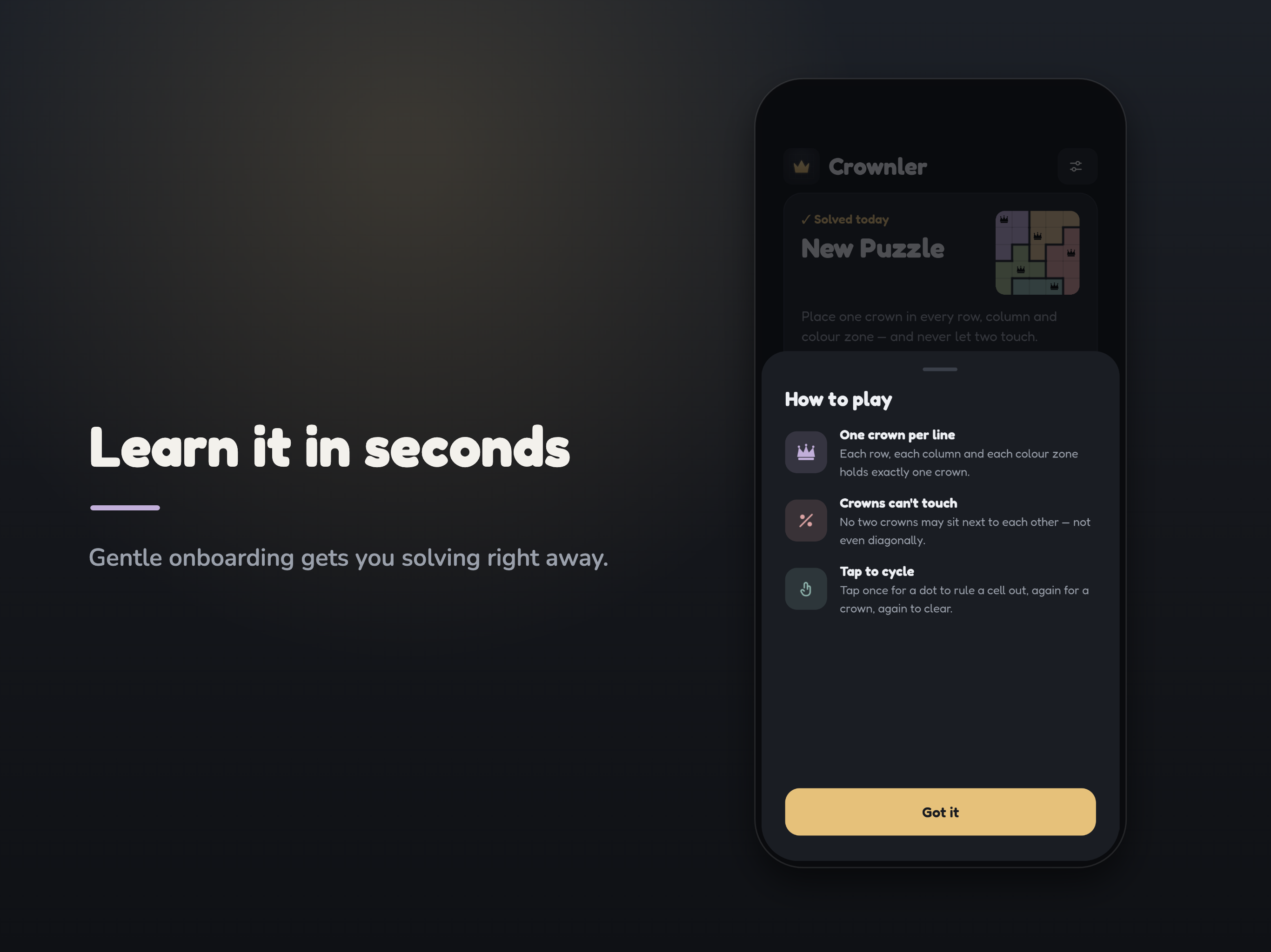 Crownler - Queens Puzzle screenshot 6