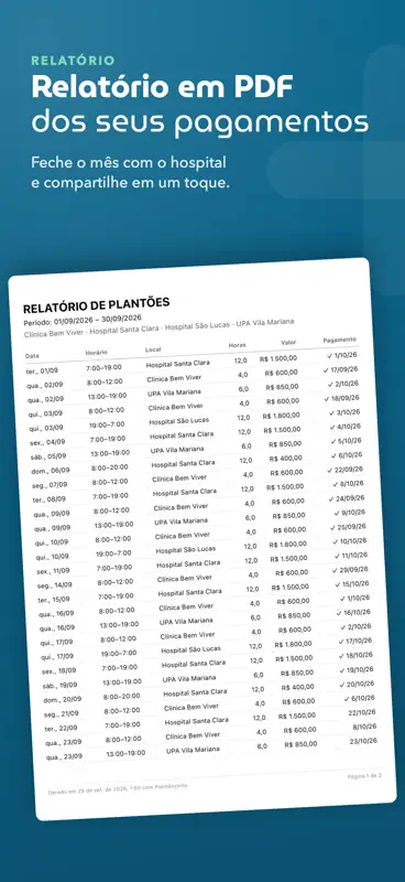 Plantãozinho: Plantão e Escala screenshot 4 of 9