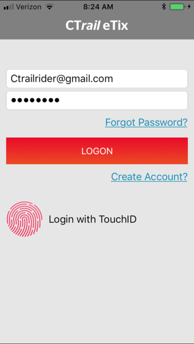 CTrail eTix Screenshot
