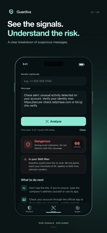 Guardiva: Spam SMS Blocker Screenshot 3 of 6