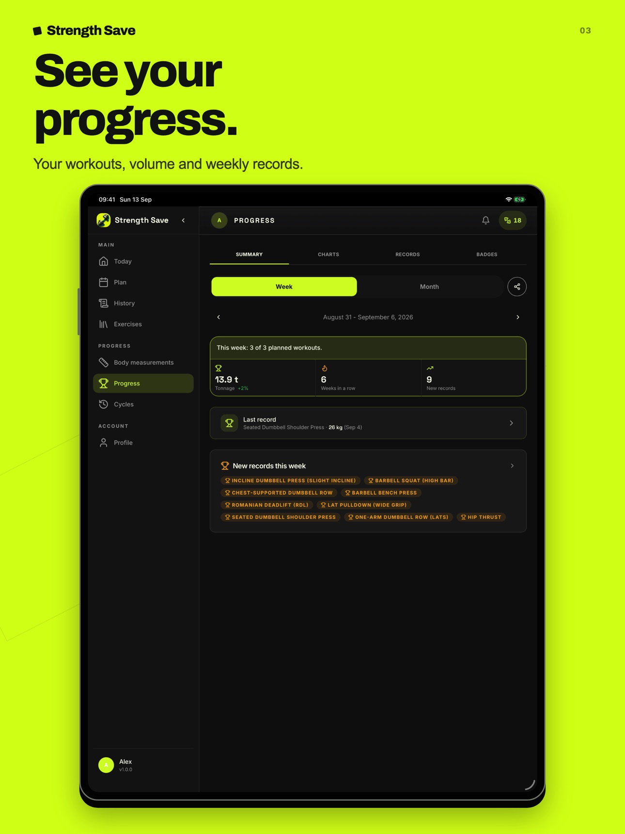 Screenshot 11 of Strength Save: Gym Tracker