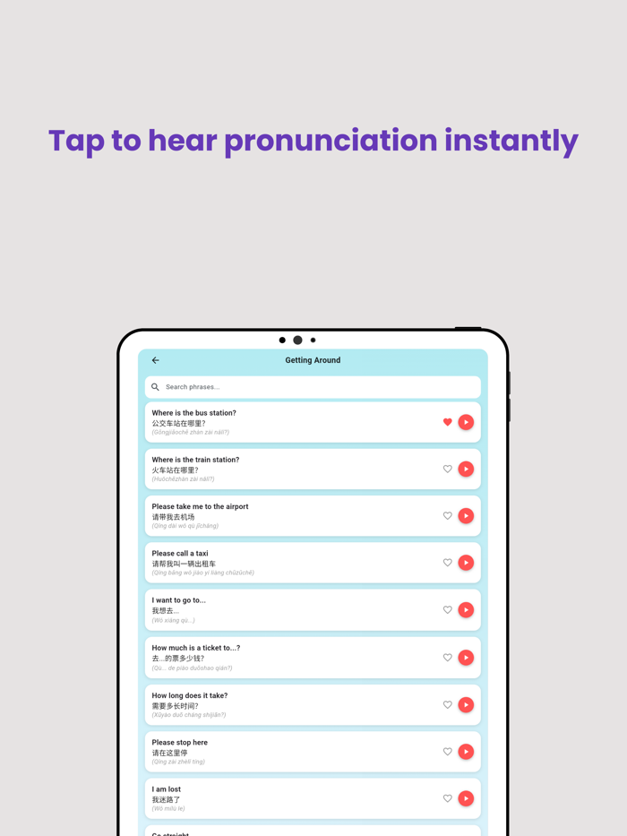 Chinese Phrasebook for Travel