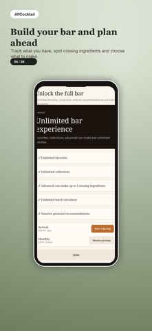 AllCocktail iPhone screenshot