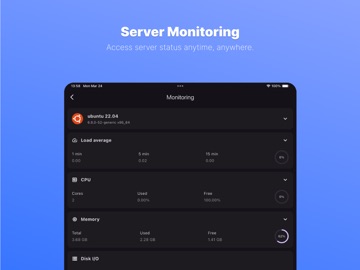 1Panel - Server Admin iPad screenshot