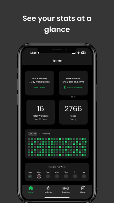 Screenshot #1 pour Iso Lift: Workout & Fitness