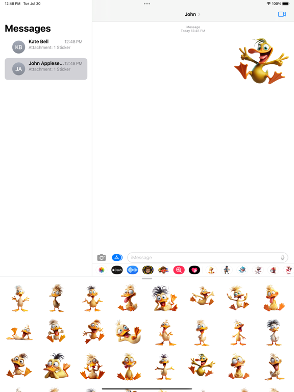 Screenshot #4 pour Goofy Duckling Stickers