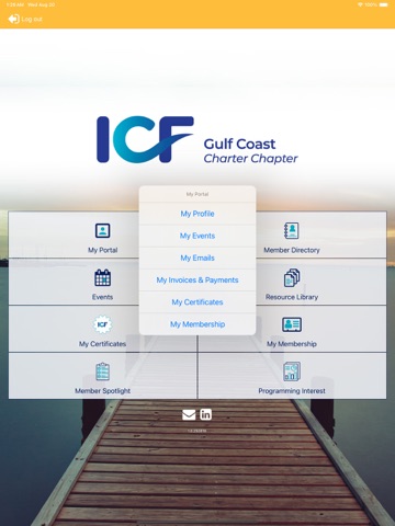 ICF Gulf Coast Charter Chapter iPad screenshot