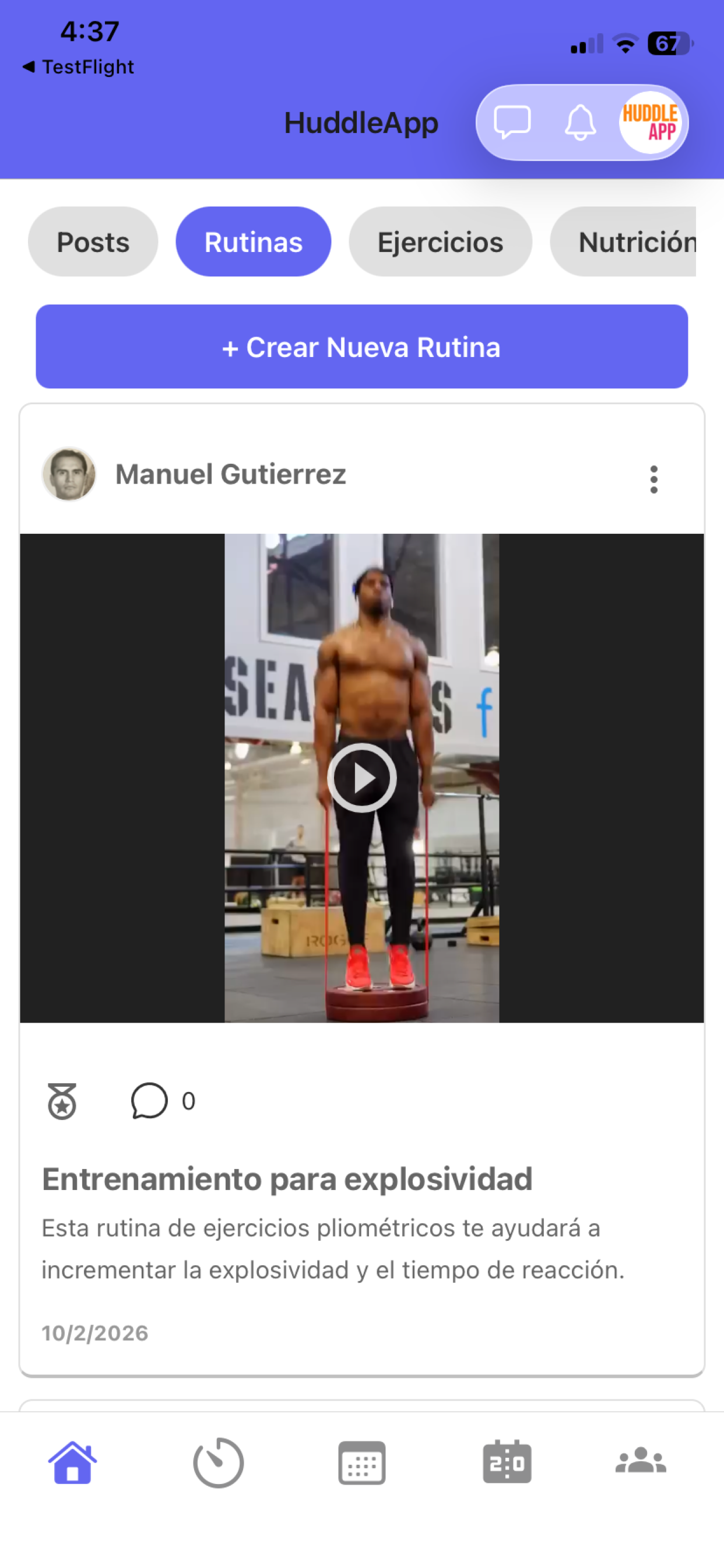 HuddleApp: Deporte y Nutrición screenshot 7