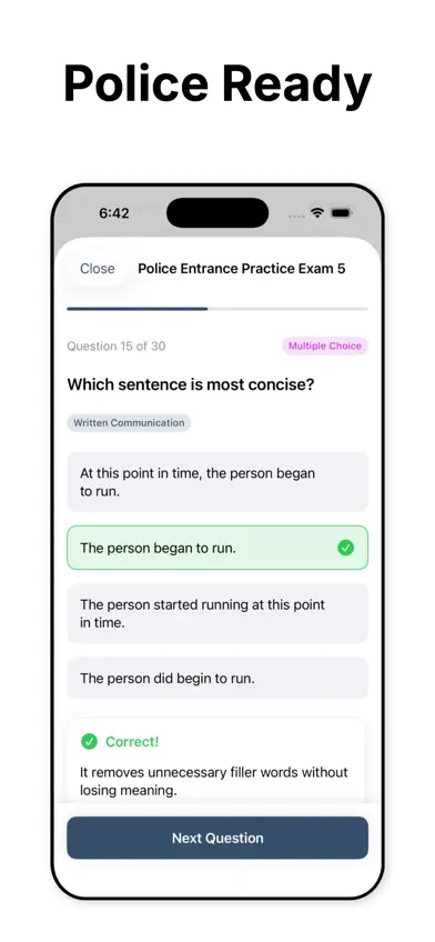 Police Exam Prep App screenshot 2
