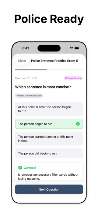 Police Exam Prep App Screenshot 2 of 8
