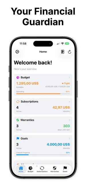 Kpr: Budget, Subs & Warranties screenshot 1