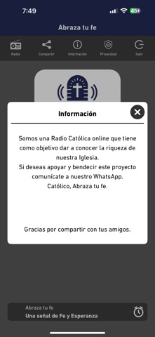 Abraza tu fe iPhone screenshot