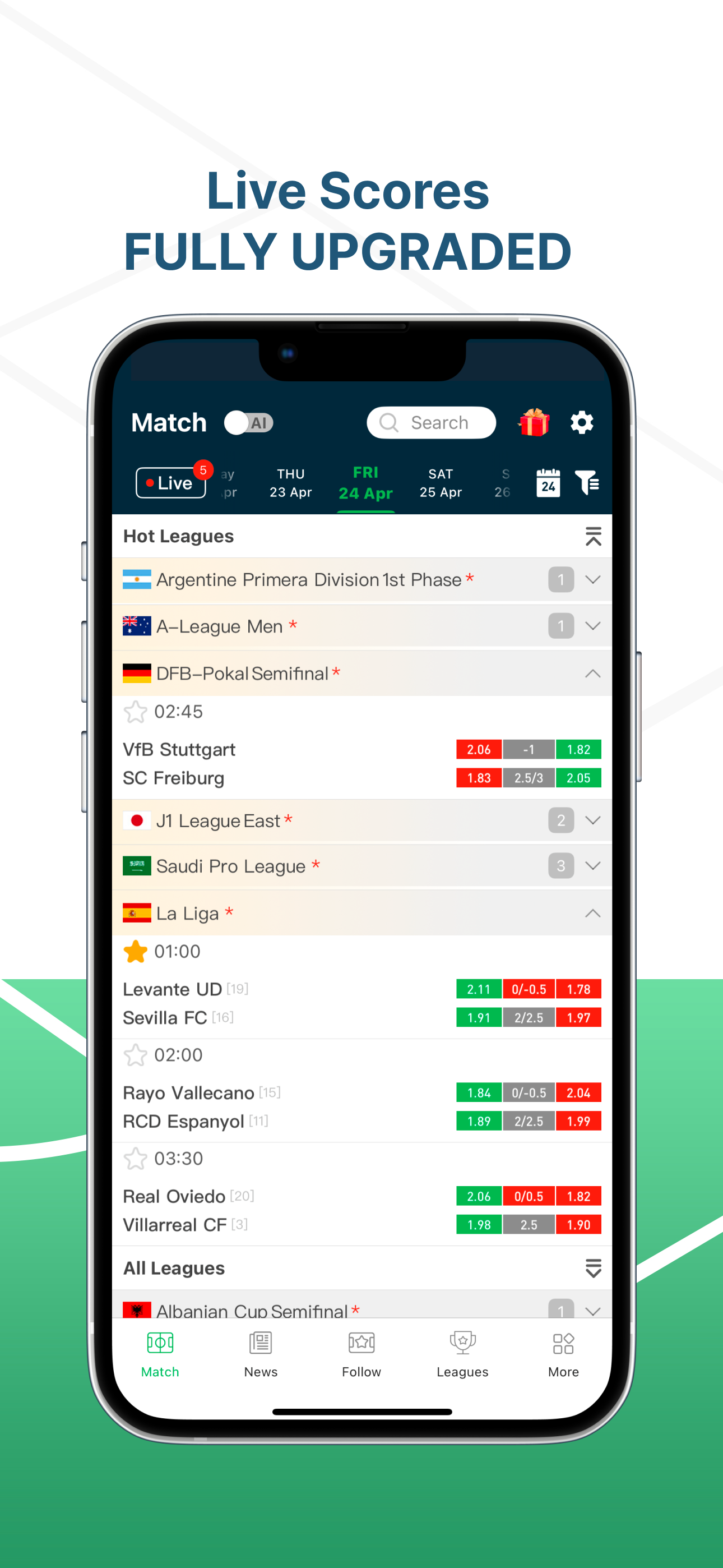 VIPGoal - Live Sports Scores