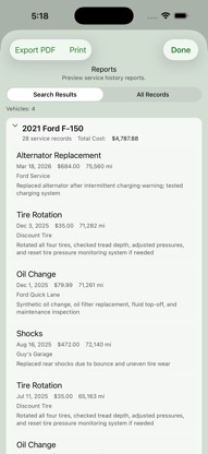 Vehicle Service Tracker screenshot 5
