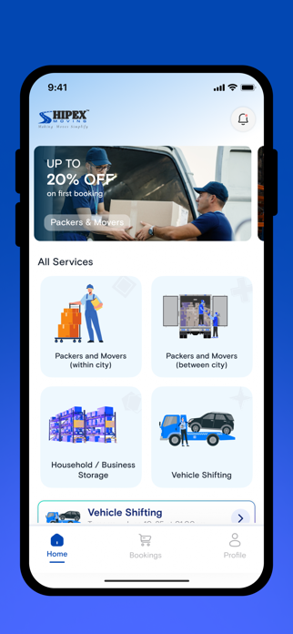 Shipex - Packers & Movers App Screenshot 2 of 7