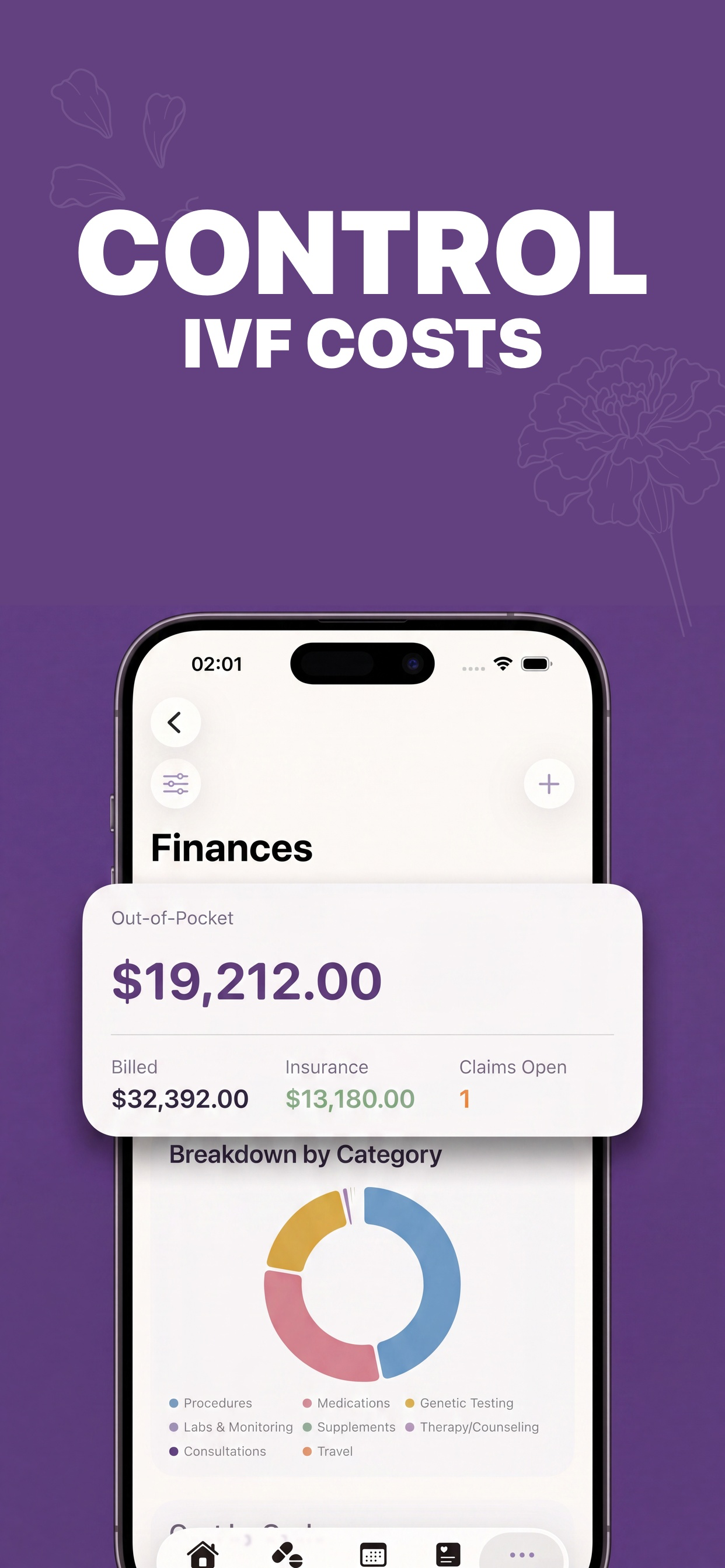 Marigold: IVF & IUI Tracker screenshot 6