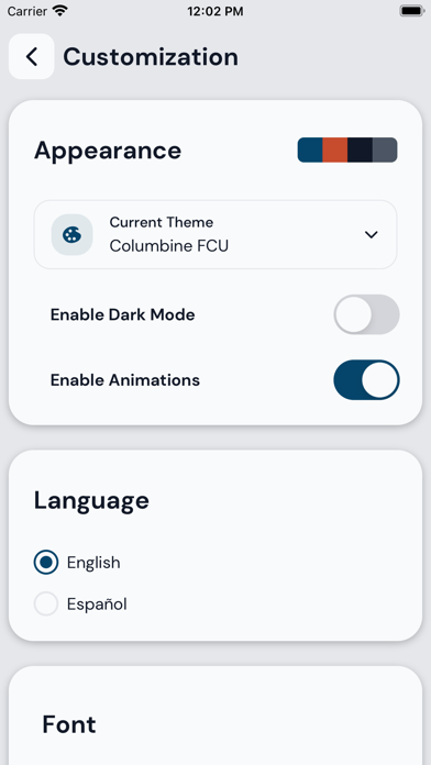 Columbine Federal Credit Union Screenshot