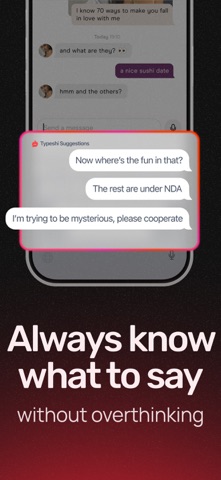 Typeshi: Rizz & Dating AI screenshot