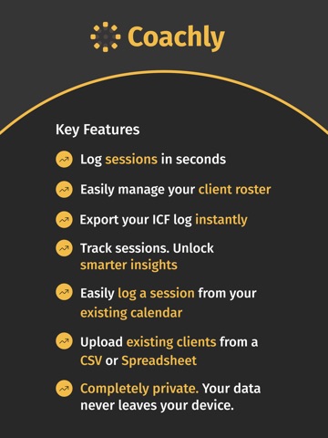 Coach Client Tracker:  Coachly iPad screenshot