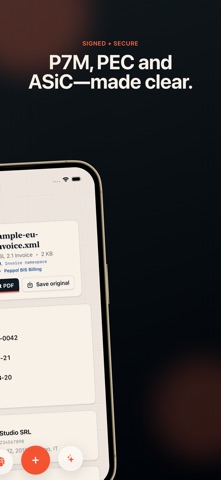 P7M, XML & EU Invoice Viewer iPhone screenshot