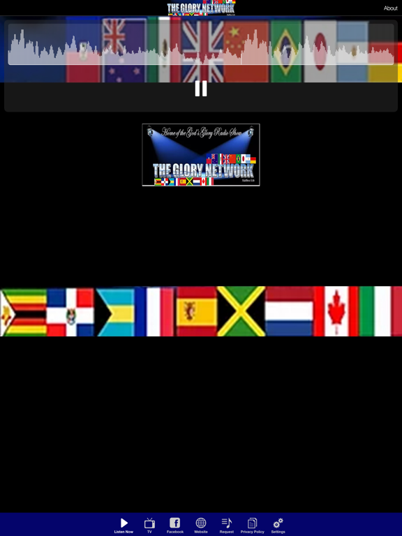 The Glory Network iPad screenshot 1 - Music app