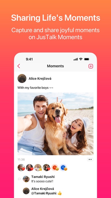 JusTalk - Video Chat & Calls iPhone screenshot 7 - Social Networking app