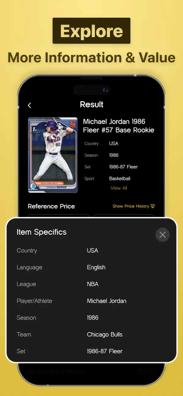 Screenshot #3 pour Sports Card Value Scanner App