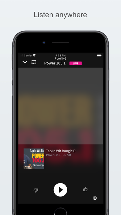 Power 105.1 Screenshot