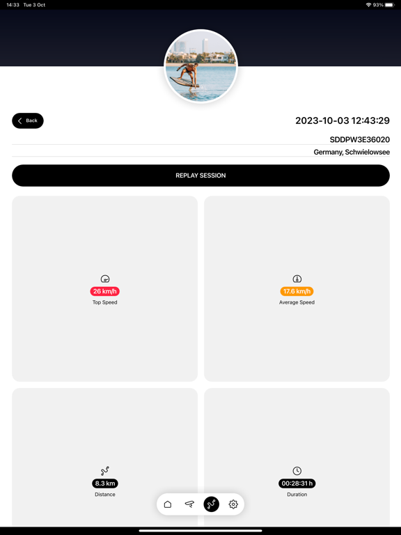SiFly eFoils iPad screenshot 8 - Sports app