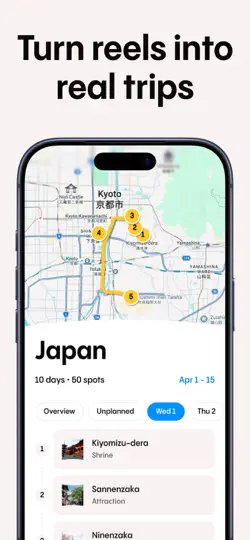 Скриншот Wend — Itinerary Planner на iPhone 3