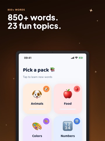 Wordzy: English for Kids iPad screenshot