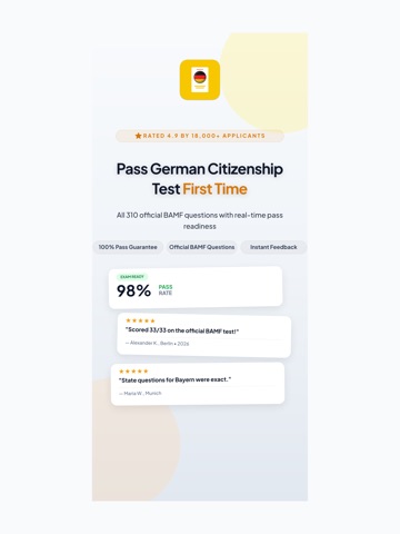 Germany Citizenship Test 2026 iPad screenshot