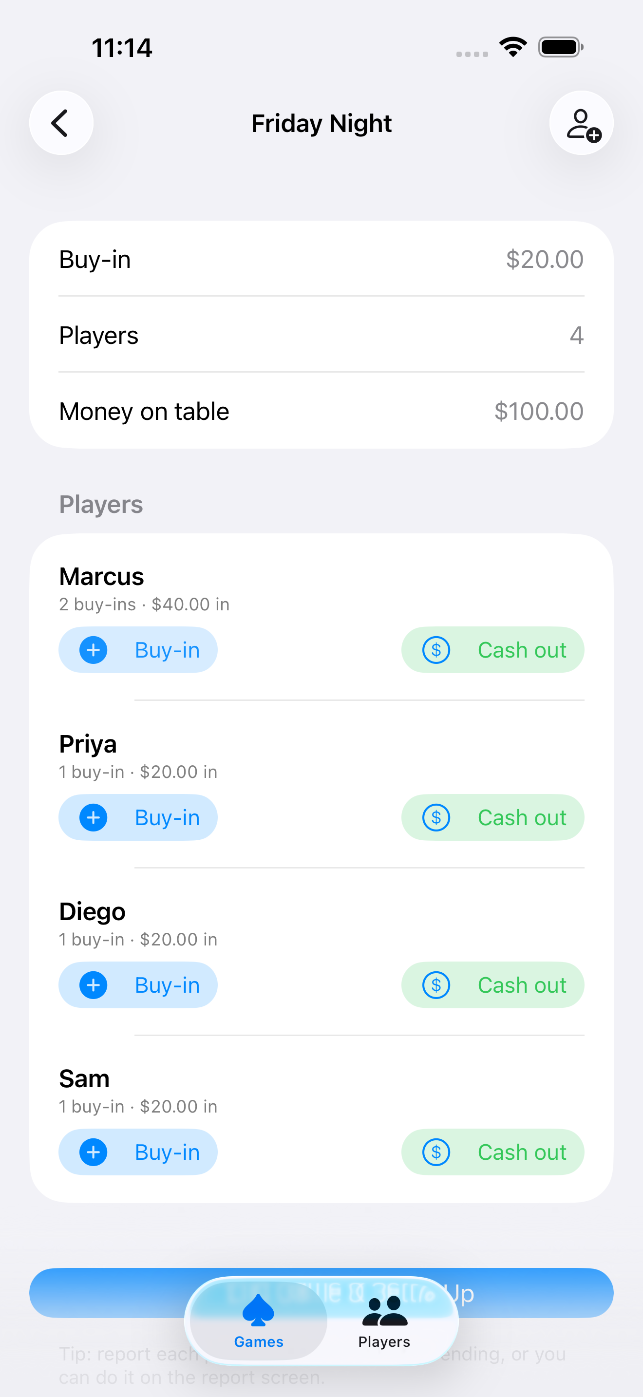 Rounder: Poker Buy-In Tracker screenshot 2