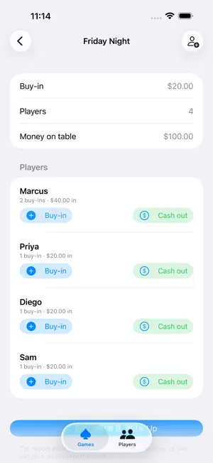Rounder: Poker Buy-In Tracker screenshot 2