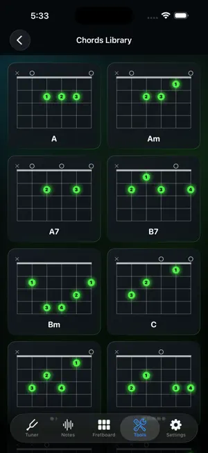 FretSee: Guitar Tuner & Notes screenshot 4