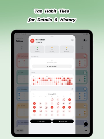 Habit Tracker: Habitwise iPad screenshot
