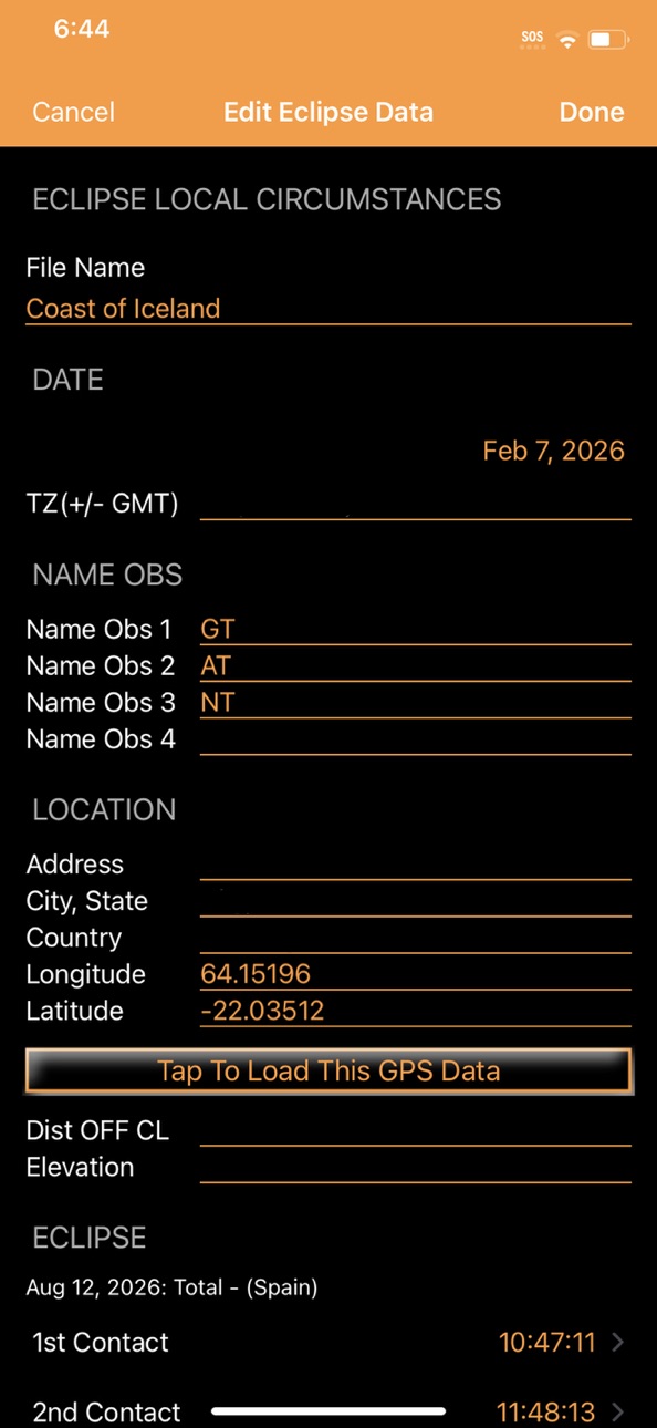 iPhone screenshot