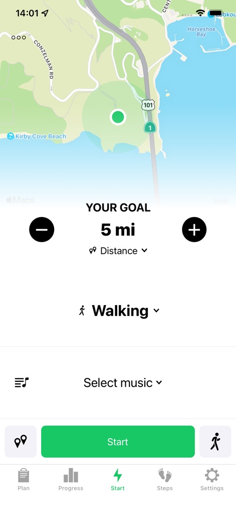 Running Walking Tracker Goals - Customize Your Goals