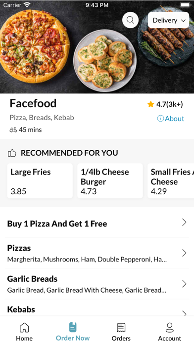 Facefood Northwich Screenshot