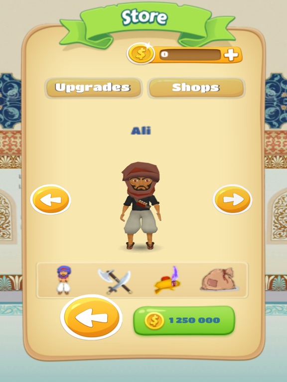 Arab Prince Surfer East Runner iPad screenshot 5 - Games app